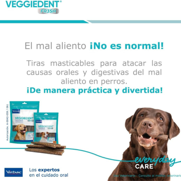 Virbac Veggiedent Fr3sh L 15 Chews - Imagen 4