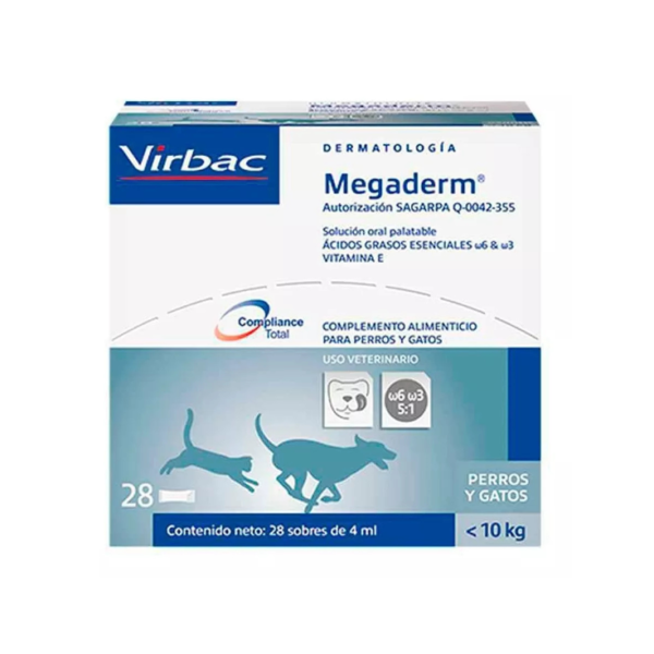 Virbac Megaderm 28 Sobres de 4 ml