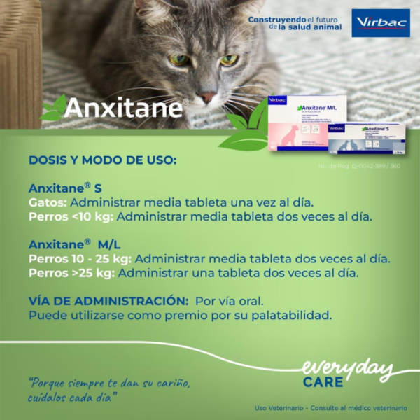 Virbac Anxitane S 30 Tabletas - Imagen 5