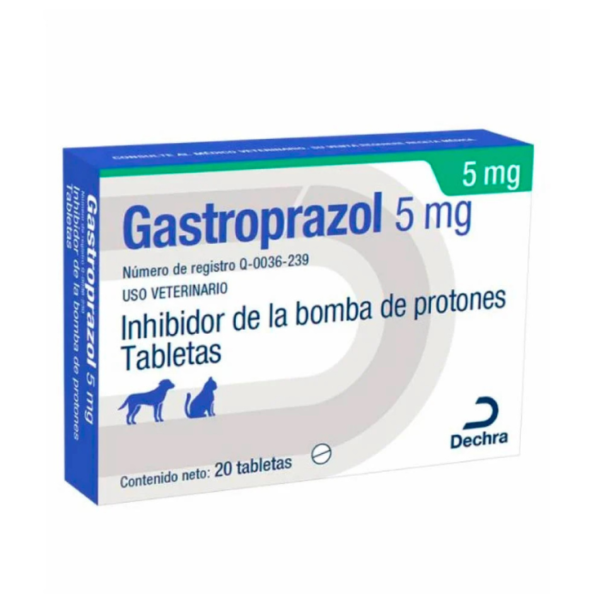 Dechra Gastroprazol 5 mg 20 Tabletas