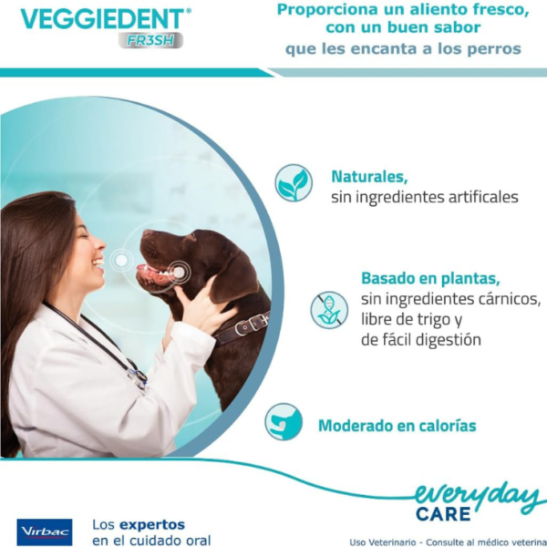 Virbac Veggiedent Fr3sh L 15 Chews - Imagen 6