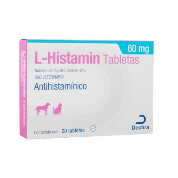 Dechra L-Histamin 60 mg 20 Tabletas