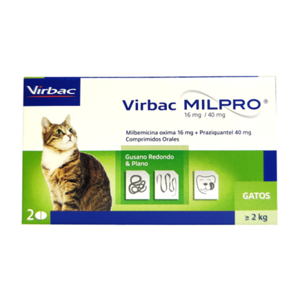 Virbac Milpro Cat 16mg/40mg