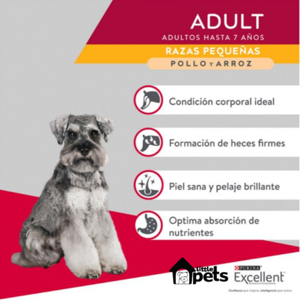 Purina Excellent Adulto Razas Pequeñas 7.5 kg - Imagen 3