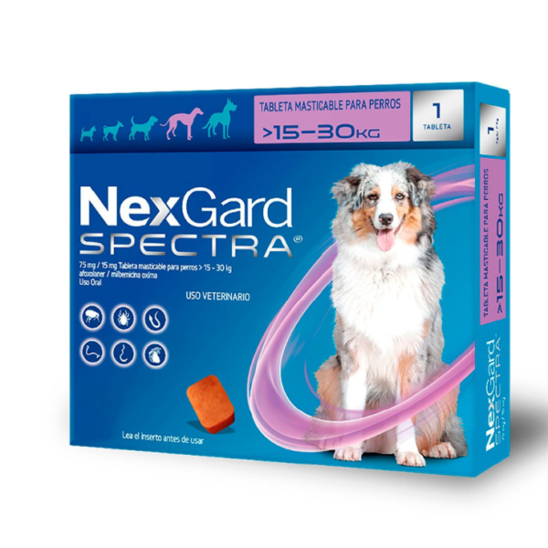 Nexgard Spectra Medium 15>30kg 1 Masticable