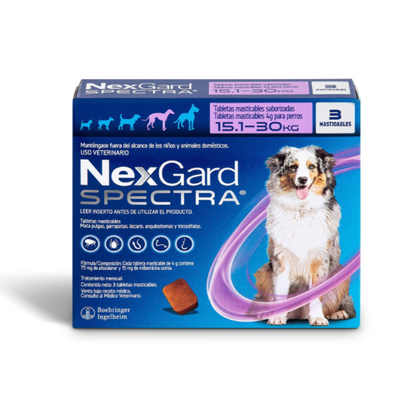 Nexgard Spectra Medium 15>30kg 3 Masticables