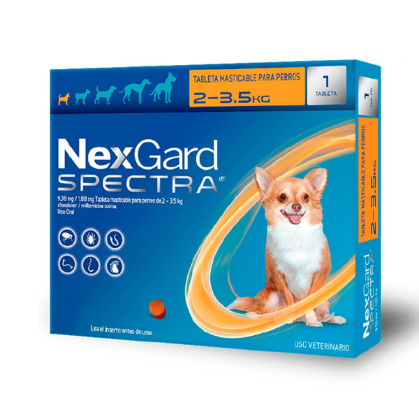 Nexgard Spectra X Small 2>3.5kg 1 Masticable