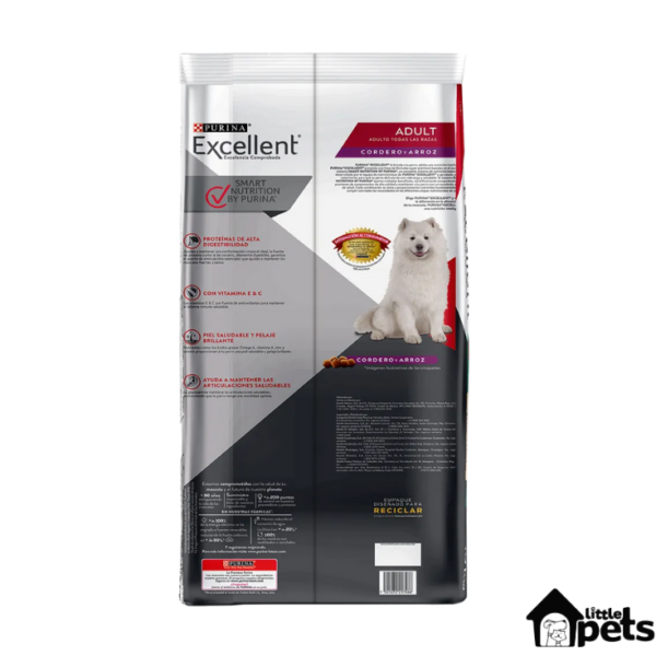 Purina Excellent Adulto Cordero Todas Las Razas 20 kg - Imagen 5