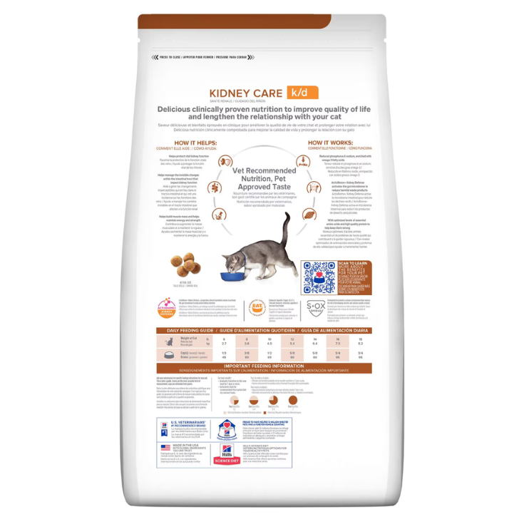 Hill's Prescription Diet K/D Kidney Care Feline 3.8 kg - Imagen 2