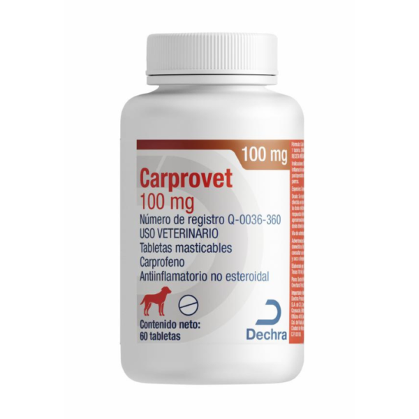 Dechra Carprovet 100 mg 60 Tabletas