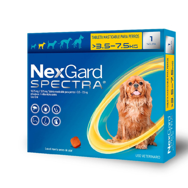 Nexgard Spectra Small 3.5>7.5kg 1 Masticable
