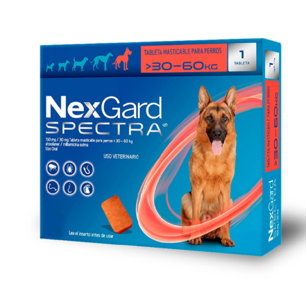 Nexgard Spectra Medium 30>60kg 1 Masticable