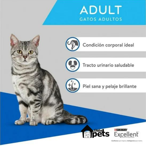 Purina Excellent Adulto Gato Pollo y Arroz 3 kg - Imagen 4