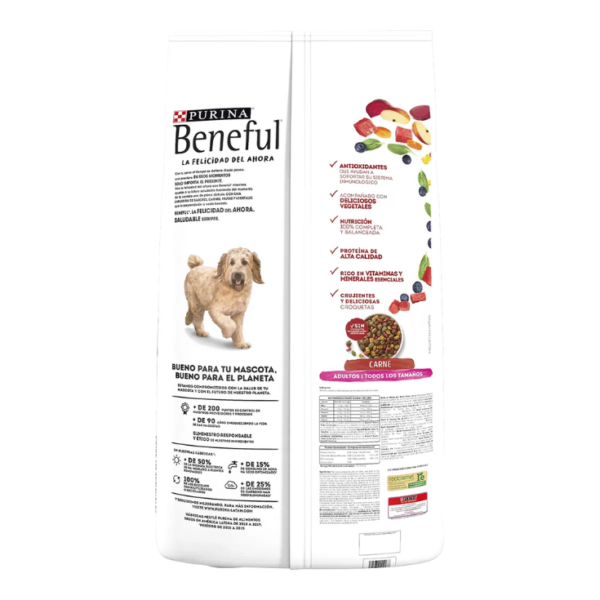 Purina Beneful Original Carne Adulto Todas Las Razas 20 kg - Imagen 4