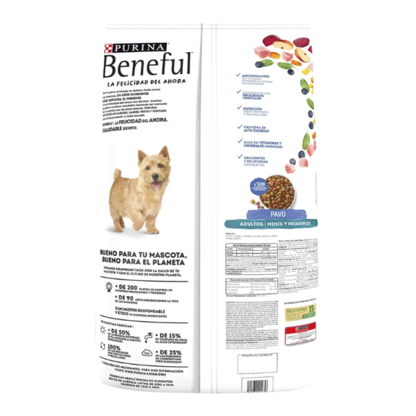 Purina Beneful Original Adultos Minis Pavo 10 kg - Imagen 3