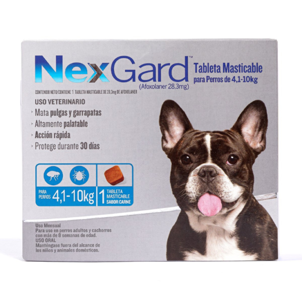 Nexgard Mediano 4>10 kg 1 Masticable