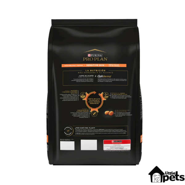 Pro Plan Optiderma Sensitive Skin Razas Medianas y Grandes 13 kg - Imagen 2