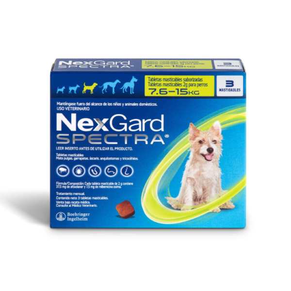 Nexgard Spectra Medium 7.5>15kg 3 Masticables