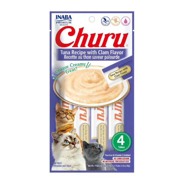 Inaba Churu Receta Atún y Almeja Caja de 192 Piezas - Imagen 5