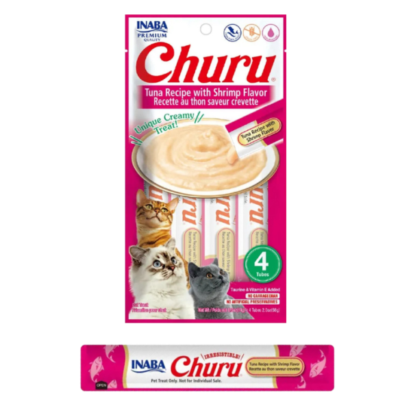 Inaba Churu Receta Atún y Camarón Caja de 192 Piezas - Imagen 3