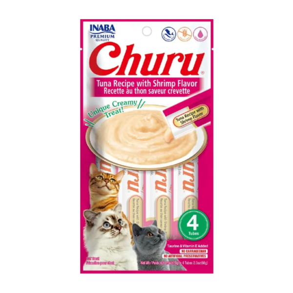 Inaba Churu Receta Atún y Camarón Caja de 192 Piezas - Imagen 5