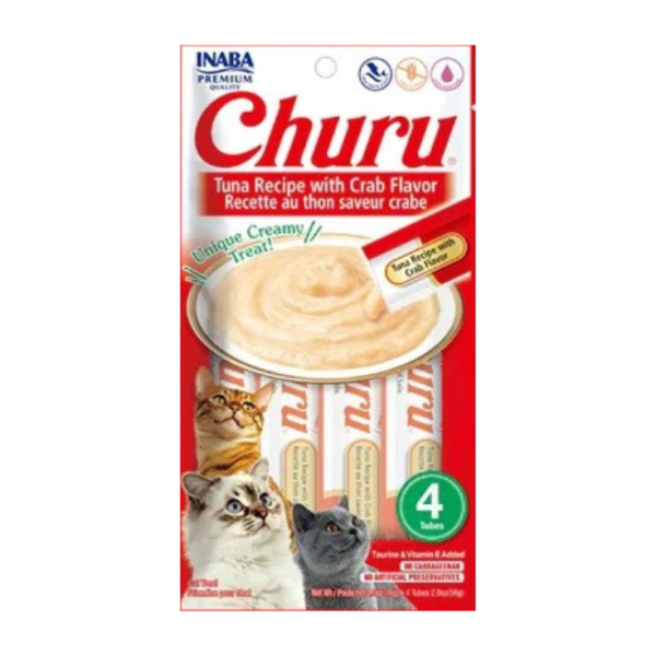 Inaba Churu Receta Atún y Cangrejo Caja de 192 Piezas - Imagen 3