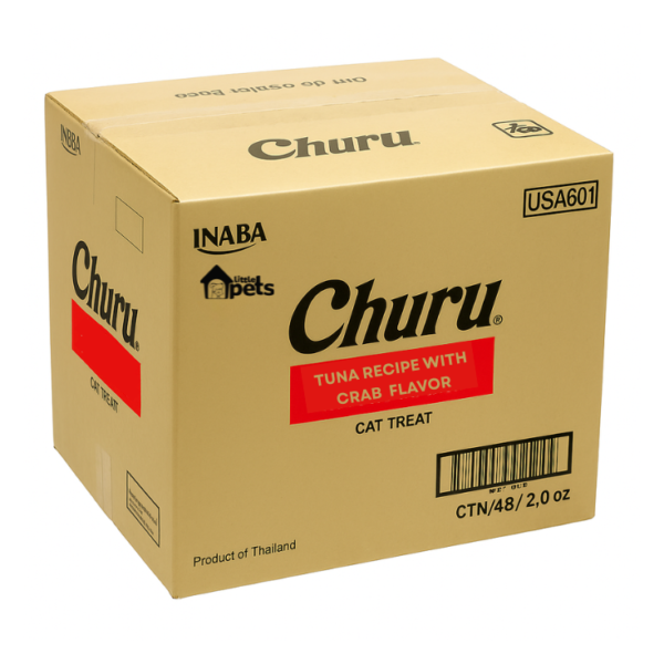 Inaba Churu Receta Atún y Cangrejo Caja de 192 Piezas