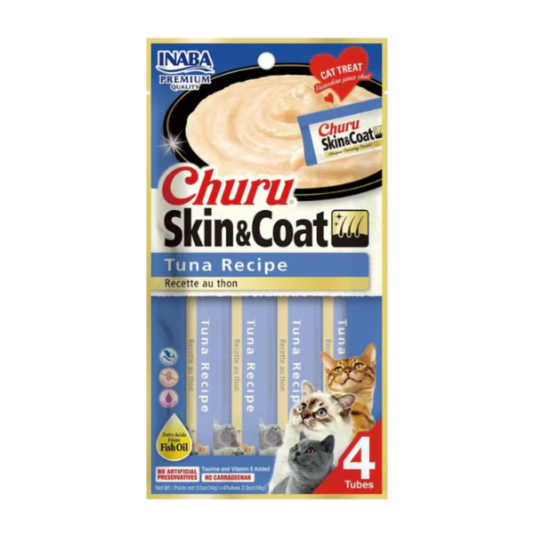 Inaba Churu Receta Atún Skin & Coat 6 Bolsas de 4 Piezas - Imagen 3
