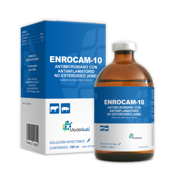 MederiLab Enrocam - 10 Inyectable 100 mL