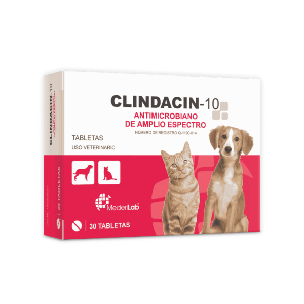 MederiLab Clindacin - 10 Antimicrobiano 30 Tabletas