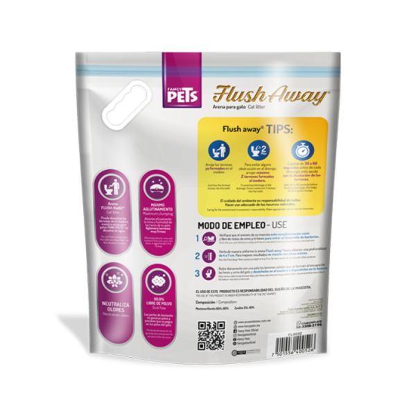 Fancy Pets Arena Para Gato Flush Away 4 Kg - Imagen 2