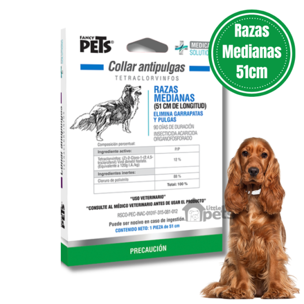 Medical Solutions Collar Antipulgas P/Razas Medianas (51 cm)