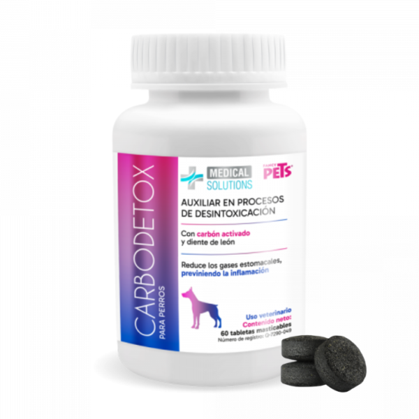 Medical Solutions Carbodetox P/Perros 60 Tabletas