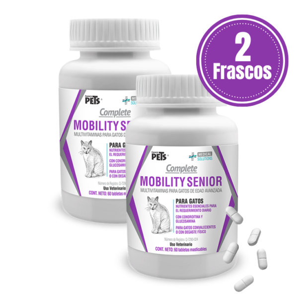 Medical Solutions Complete Mobility Senior P/Gatos Pack de 2 Bolsas de 60 Tabletas