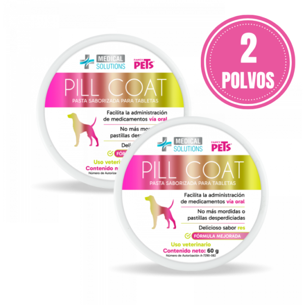 Medical Solutions Pill Coat Pasta Saborizada Para Tabletas Pack de 2 de 60 Gr