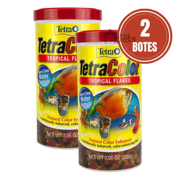 Tetra Tetracolor Tropical Flakes Pack de 2 Botes de 200 Gr