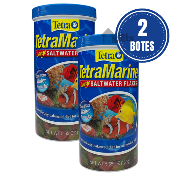 Tetra Tetramarine Saltwater Flakes Pack de 2 Botes de 160 Gr
