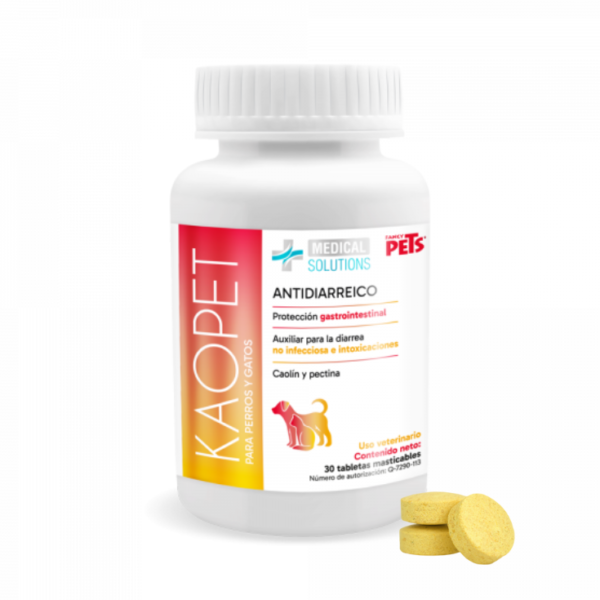 Medical Solutions Kaopet Antidiarreico P/Perros Y Gatos 30 Tabletas