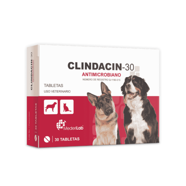 MederiLab Clindacin - 30 Antimicrobiano 30 Tabletas