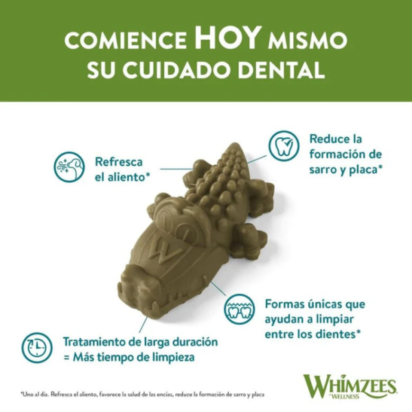Whimzees Premios Caimán Tamaño L 6 Piezas - Imagen 2