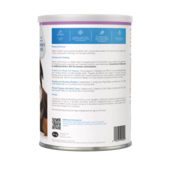 PetAg Esbilac Sustituto De Leche en Polvo Para Cachorros 340 Gr + Biberón - Imagen 3
