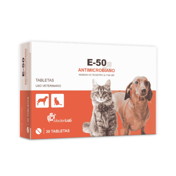 MederiLab E-50 Antimicrobiano 30 Tabletas