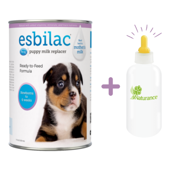 PetAg Esbilac Sustituto De Leche Líquida Para Cachorros 325 mL + Biberón