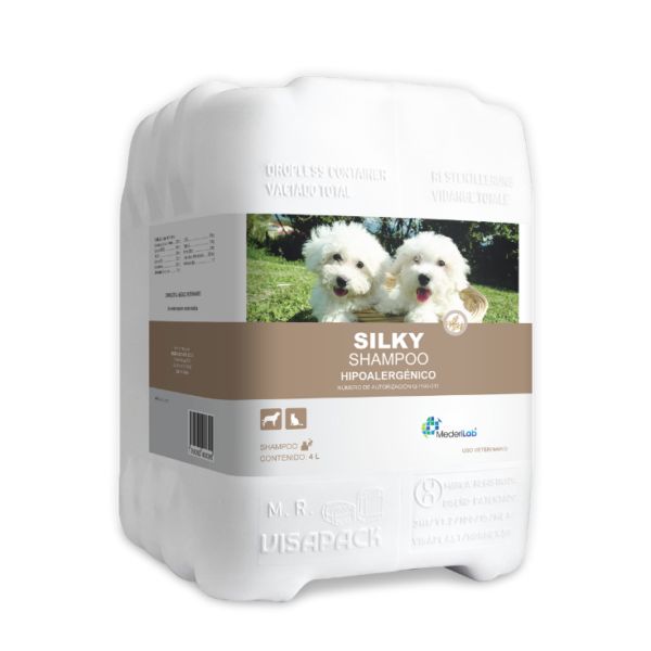 MederiLab Silky Shampoo Hipoalergénico con Extracto de Avena 4 Lt