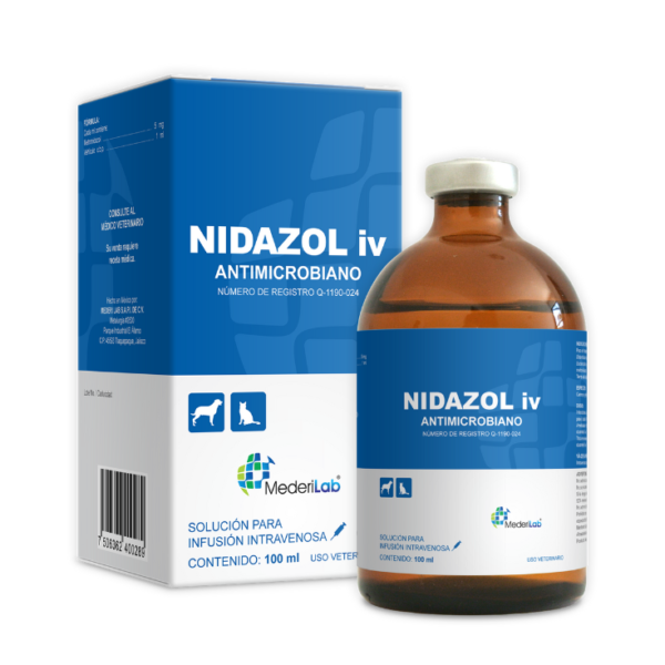 MederiLab Nidazol iv Solución Inyectable 100 mL