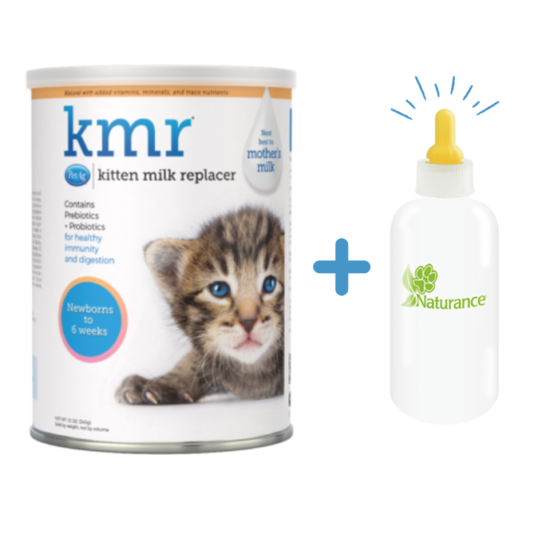 PetAg KMR Sustituto De Leche En Polvo Para Gatitos 340 Gr + Biberón