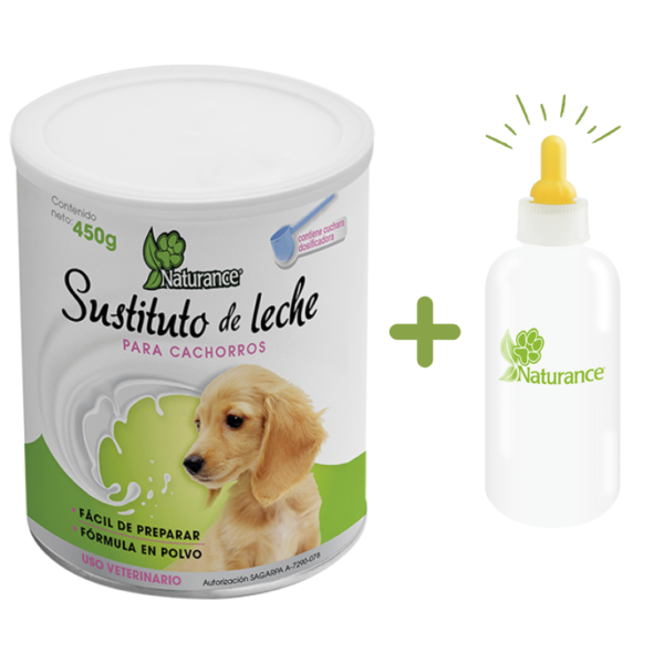 Naturance Sustituto De Leche Para Cachorro 450 Gr + Biberón