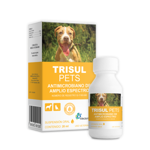 MederiLab Trisul Pets Suspensión Oral Antimicrobiano 20 mL