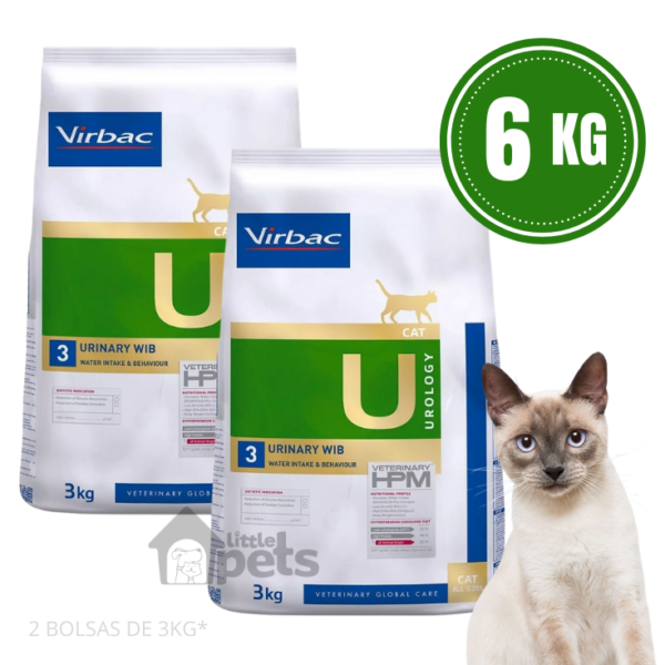 Hpm Virbac Cat Urinary Wib Pack de 2 Bolsas de 3 kg