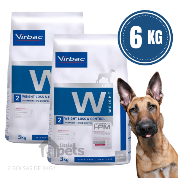 Hpm Virbac Dog Weight Loss & Control Pack de 2 Bolsas de 3 kg